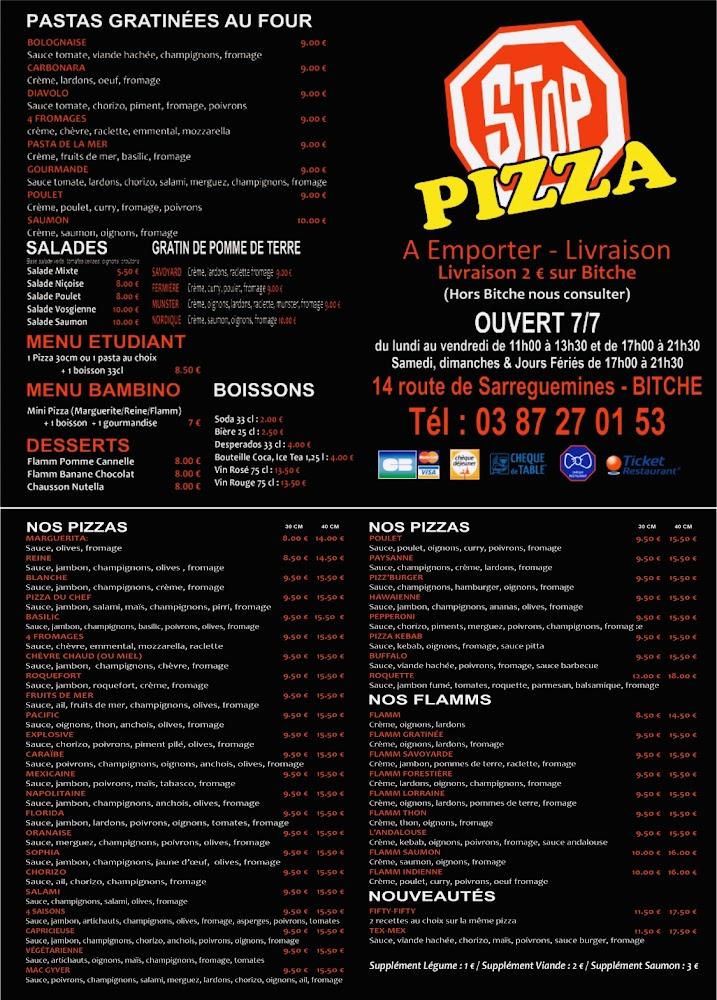Stop Pizza - Menu Image 1
